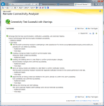 Результаты проверки настроек EWS