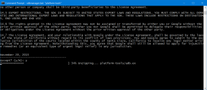 Installing platform-tools